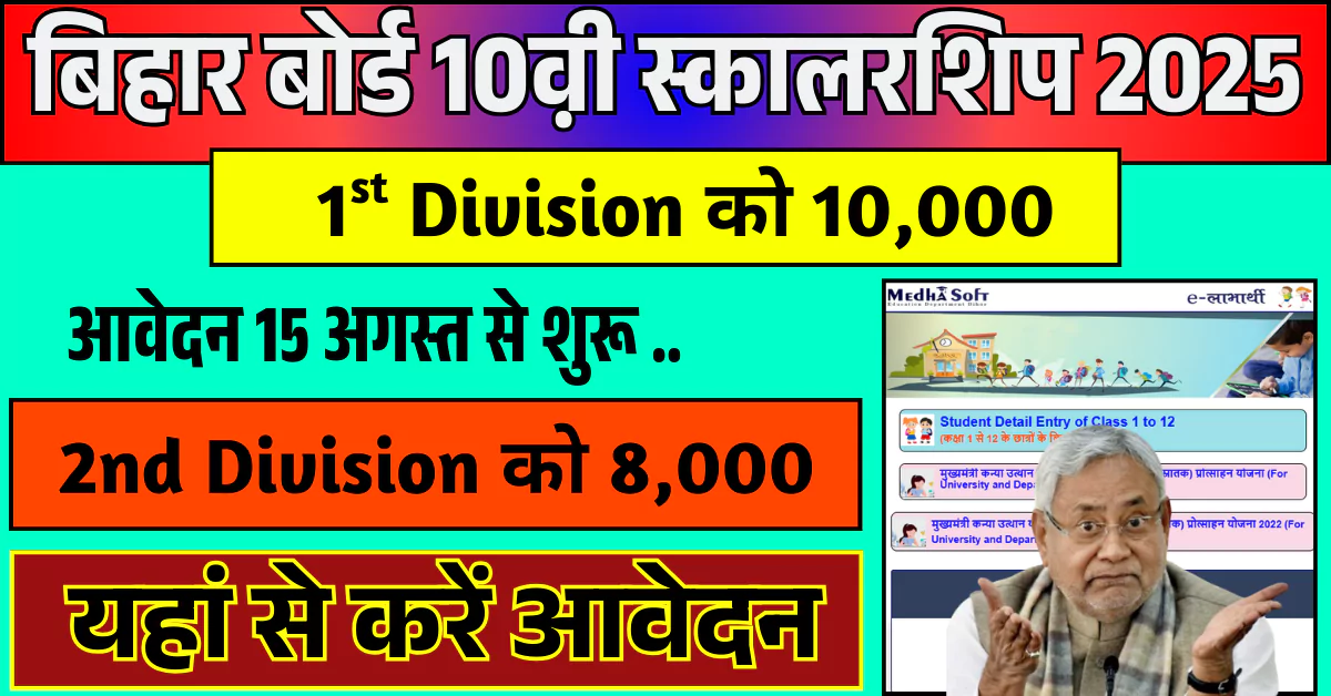 Bihar Board 10th Pass Scholarship 2025