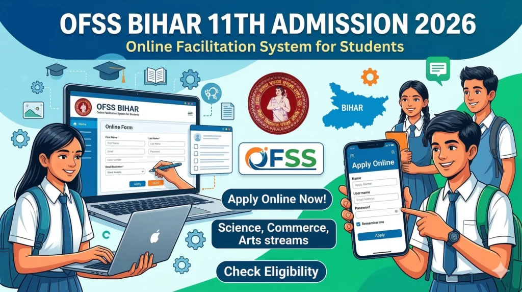 OFSS Bihar 11th Admission 2026 Apply Online
Bihar Board 11th Admission Form
OFSS Bihar Inter Admission
