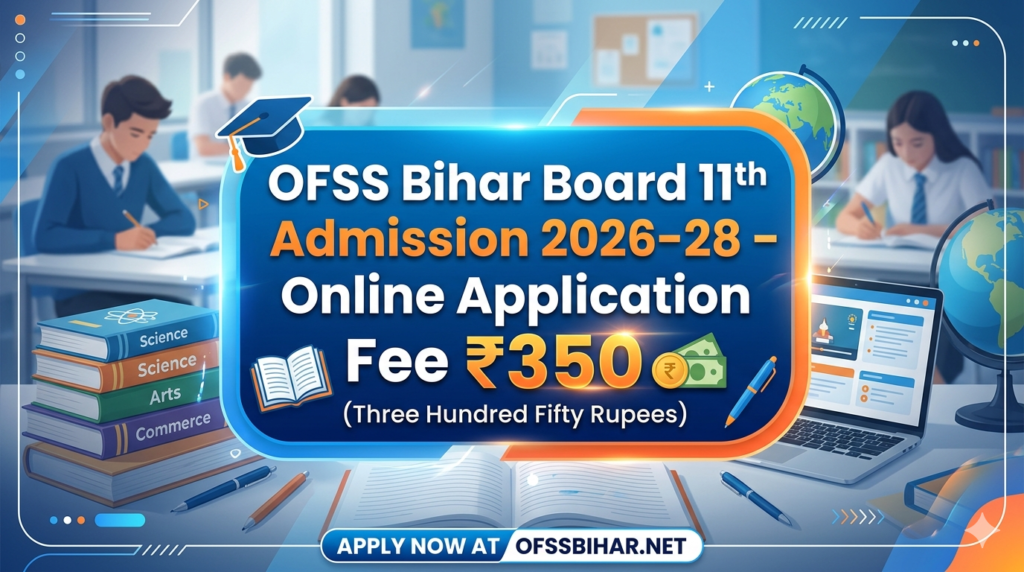 OFSS Bihar 11th Admission 2026 Fee